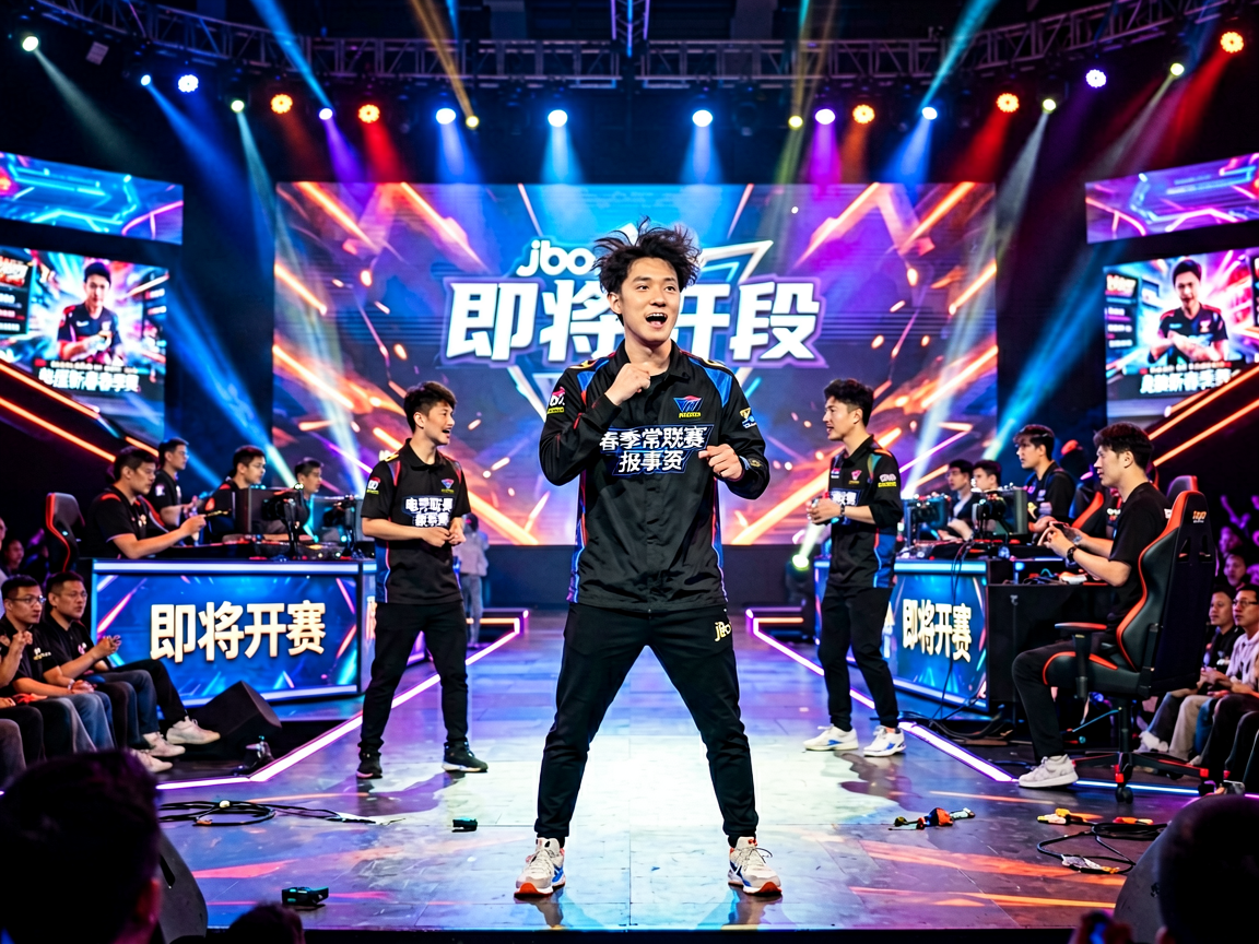 国际电竞邀请赛舞台灯光效果